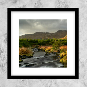16 X 16 real wood frame photo in black